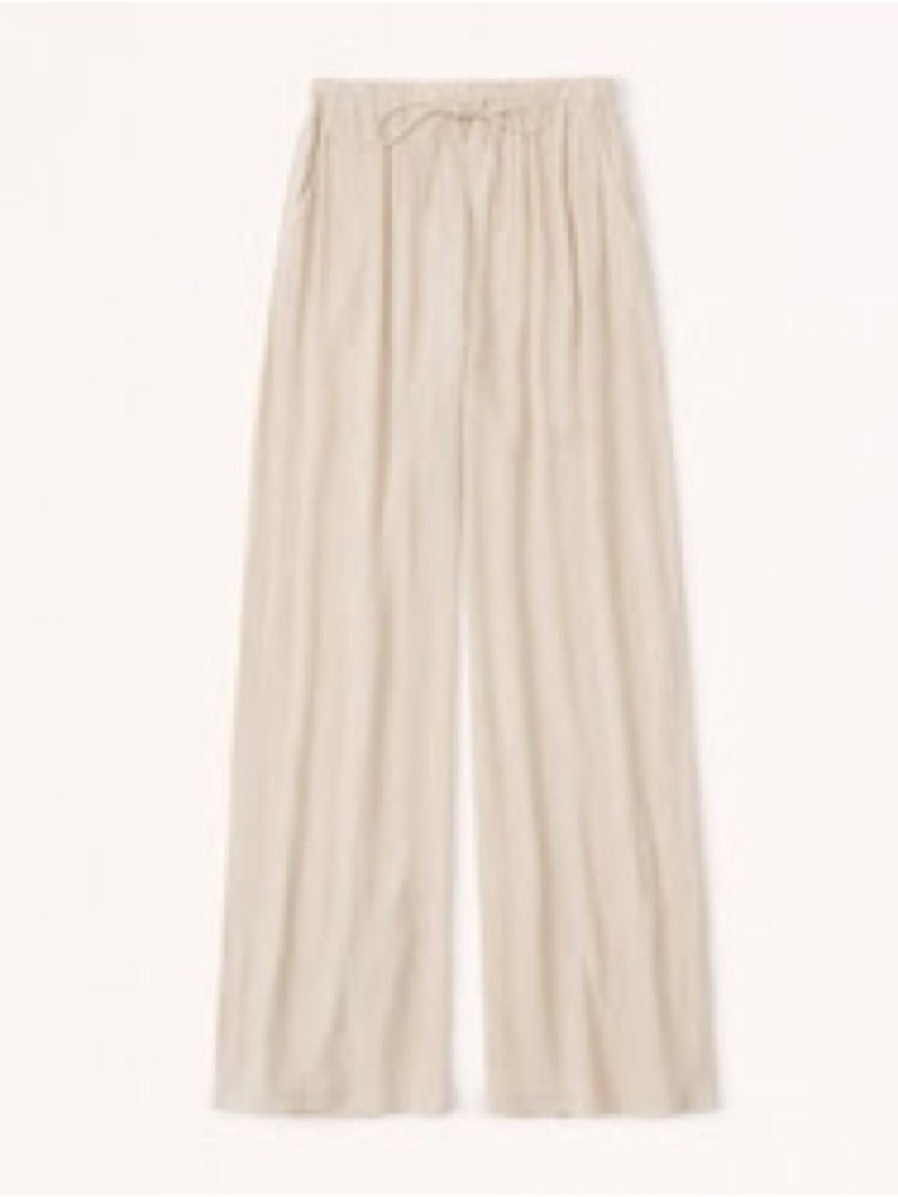 Abercrombie- Crinkle Textured Pull-On Wide Leg Pant